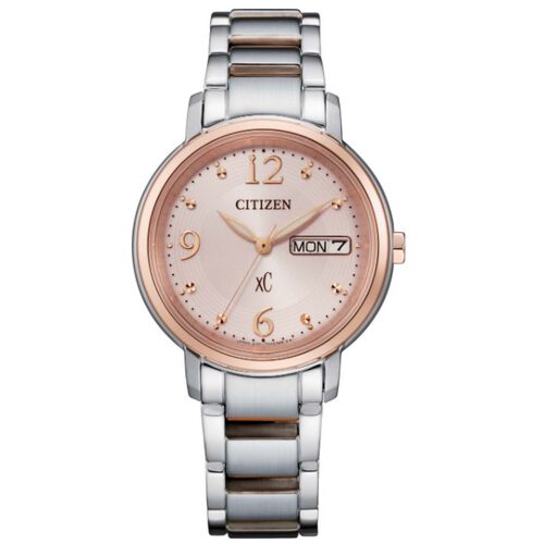 西铁城(CITIZEN)手表 XC系列光动能时尚真皮表带女表 EW2420-00AB - 图1