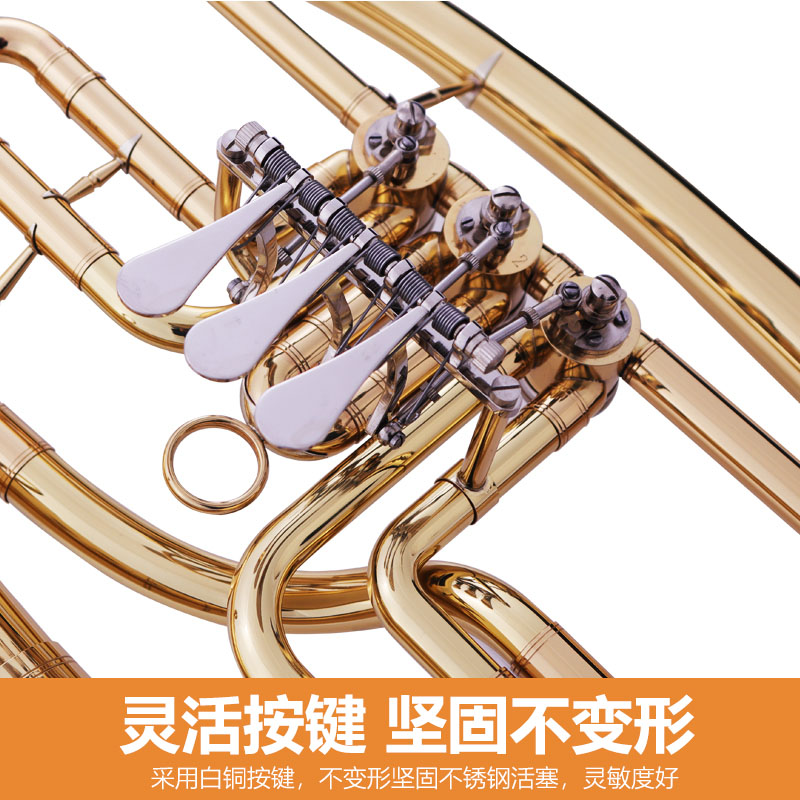 姬儿扁键次中音号大号乐器大抱号低音号乐队降B调乐大号器_虎窝淘