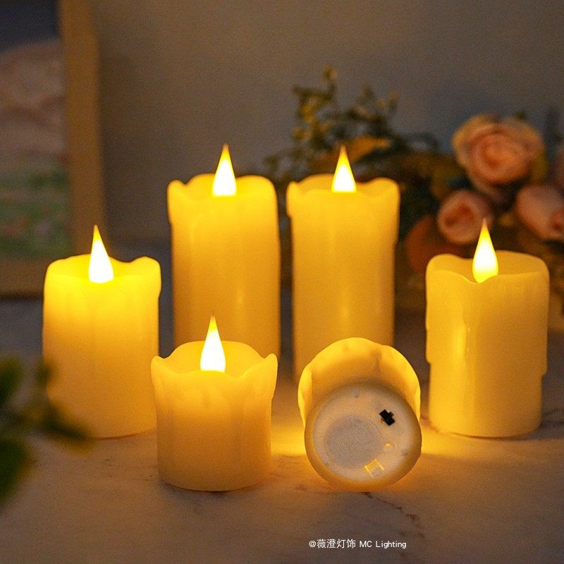 迷你蜡面仿真电子蜡烛灯假蜡烛浪漫求婚表白生日场景布置装饰道具,淘宝优惠券,粉丝福利购,淘宝优惠卷