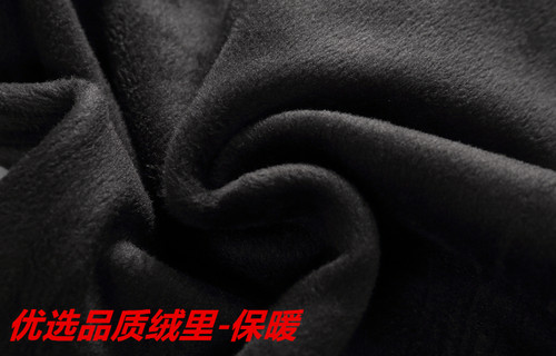 加绒加厚弹力商务直筒休闲裤子高腰深裆宽松加肥加大码中老年男裤 - 图0