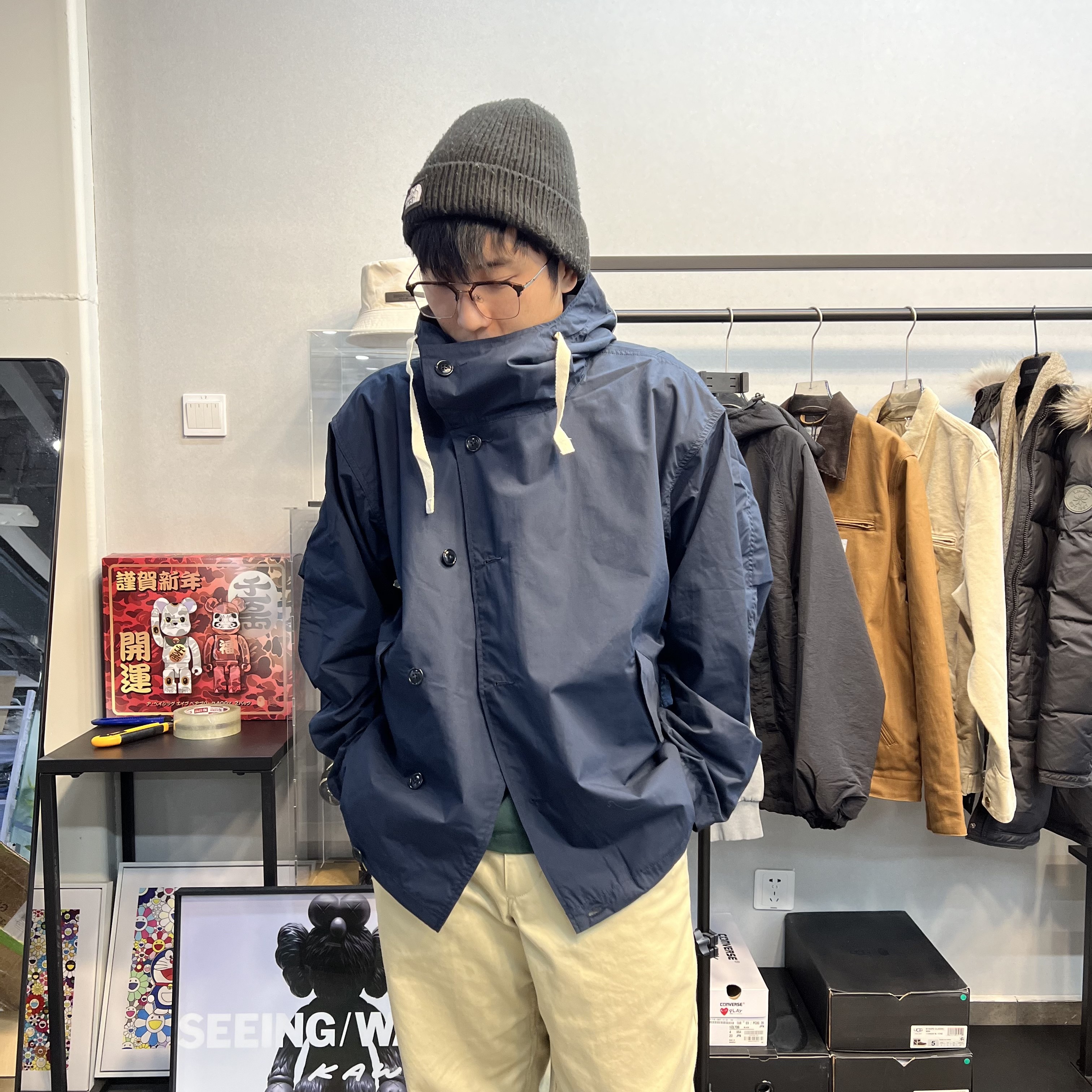 现货 NANAMICA Hooded Jacket SUAF370防风M51光电子连帽夹克23AW-图3