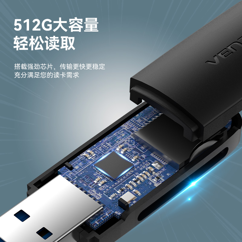 威迅读卡器usb3.0高速多功能合一大sd内存卡转换tf适用安卓type-c电脑u盘一体两用otg车载适用相机手机-图2