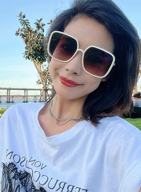 周扬青同款墨镜女大方框渐变色