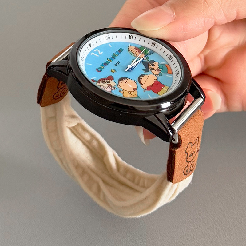 适用三福动漫小新卡通手表弹力尼龙发圈小狗松紧皮筋18mm表带20mm,淘宝优惠券,粉丝福利购,淘宝优惠卷