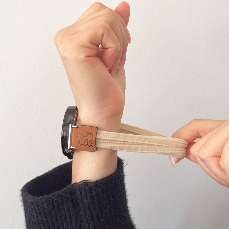 适用三福动漫小新卡通手表弹力尼龙发圈小狗松紧皮筋18mm表带20mm,淘宝优惠券,粉丝福利购,淘宝优惠卷