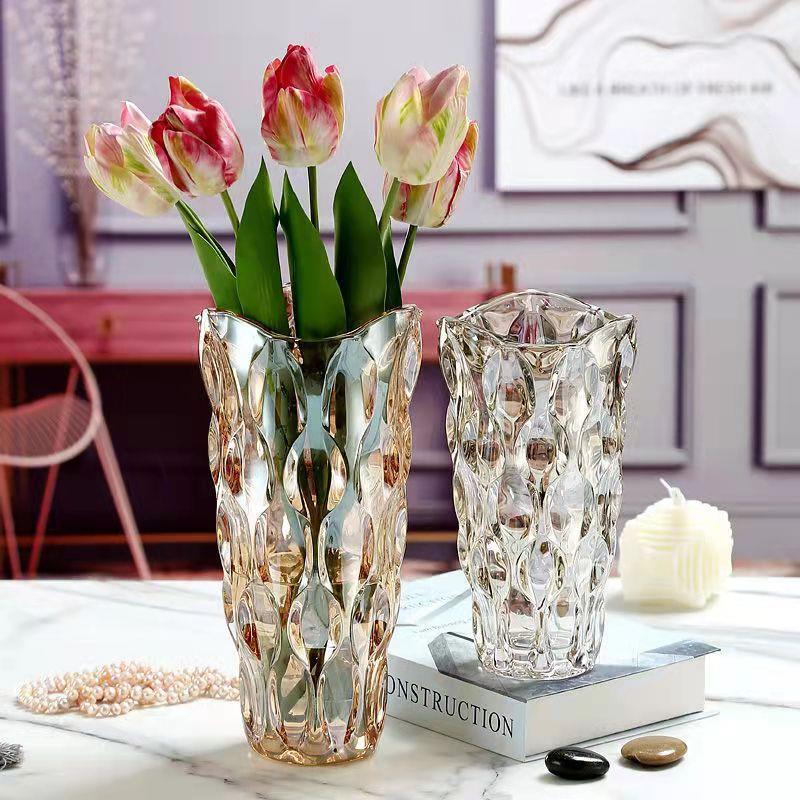 美式轻奢水晶波西米亚客厅酒店创意插花装饰摆件花瓶ins风高颜值 - 图2