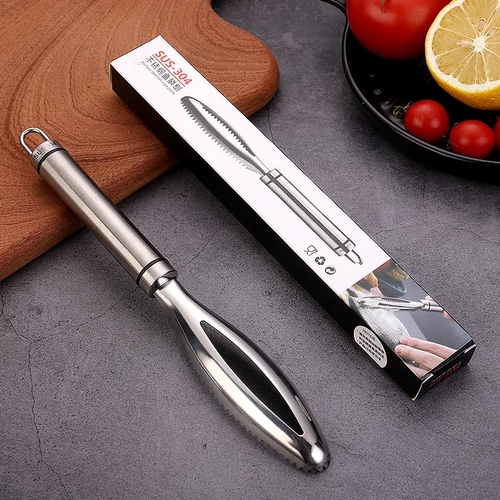 Шкалы рыбы Scases 304 Скрещенная кухня из нержавеющей стали для удаления артефактов масштаба рыб для борьбы с масштабами щетки для дома инструменты убийства