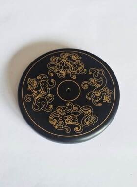 灵璧磬石香插摆件杯垫文创产品