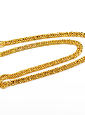 链子超大仿真塑料道具假黄金项链