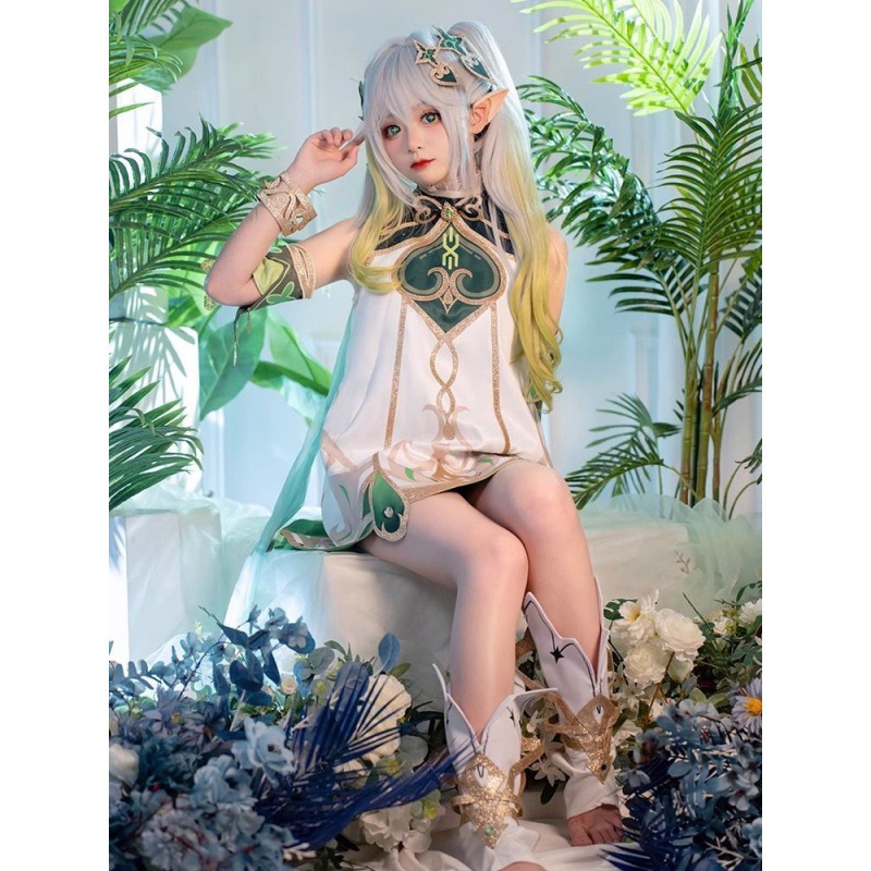 原神小草神cos服 纳西妲 小吉祥须弥草神cosplay萝莉动漫游戏套装 - 图2