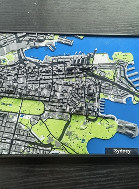 悉尼微缩城市模型3d打印摆件装饰礼品礼物客厅办公桌面创意桌搭