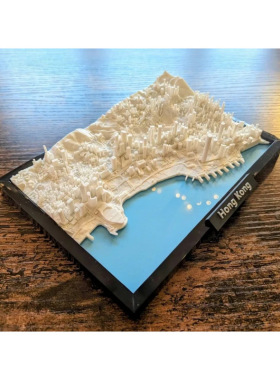 香港微缩城市模型3D打印摆件