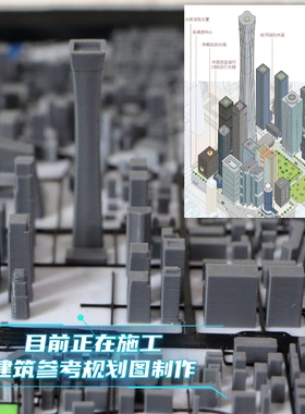 北京微缩城市立体模型摆件3d打印摆件装饰礼品礼物客厅办公桌面