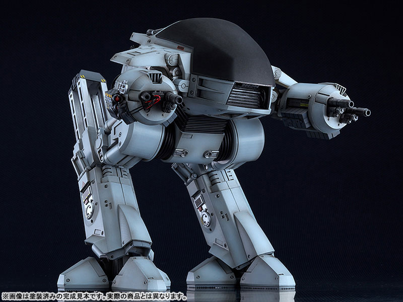 7月 预定包邮 GSC MODEROID 机械战警 ED-209 治安机器人 拼装 - 图0