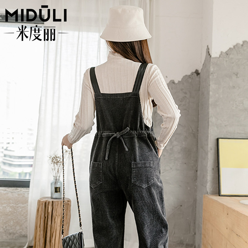 外穿孕妇背带裤套装时尚孕妇裤子 婴格恩母婴孕妇打底裤