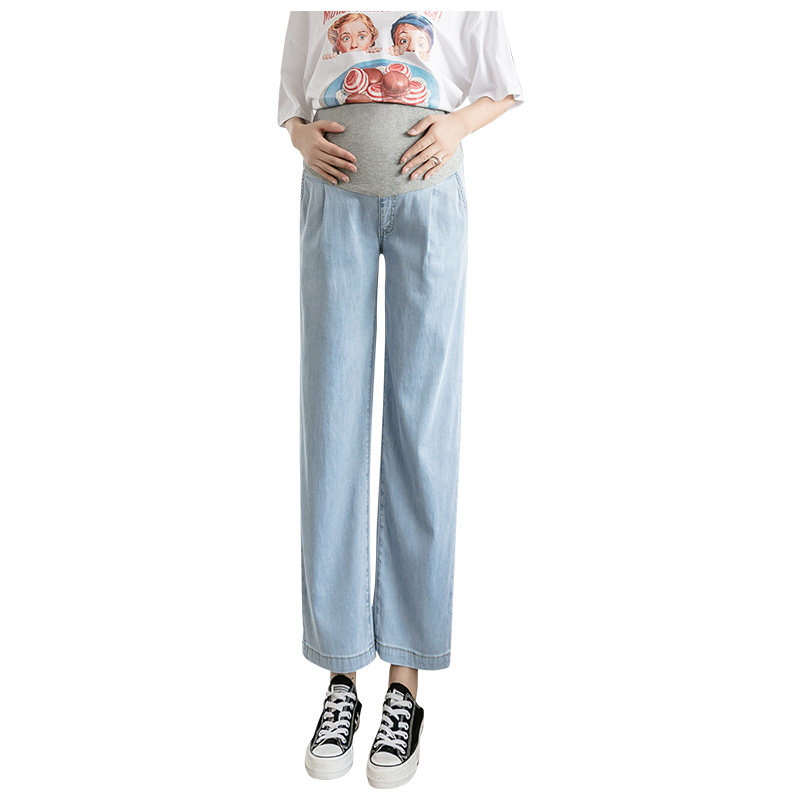 夏季外穿孕妇天丝阔腿裤孕妇裤子 婴格恩母婴孕妇打底裤