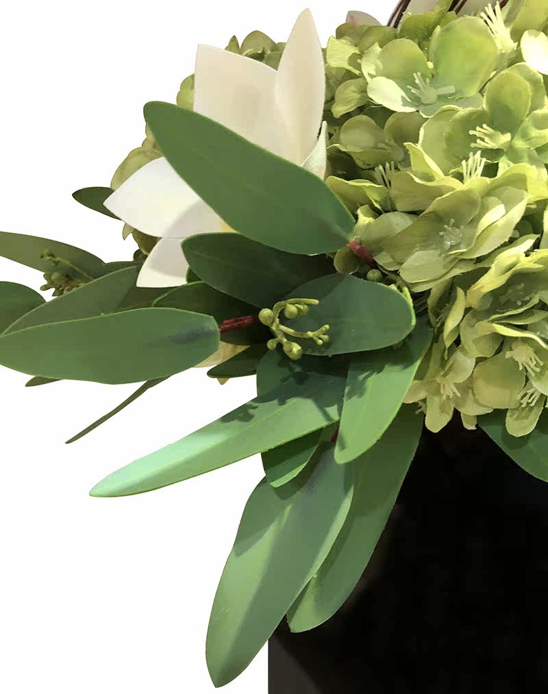 白绿色系蕙兰花卉北欧港式样板房售楼处绣球软装成品仿真花艺,淘宝优惠券,粉丝福利购,淘宝优惠卷