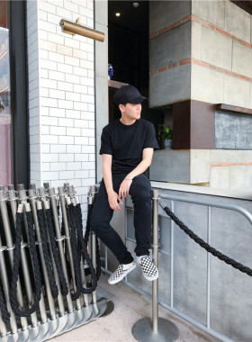 纯色日系男女短檐cityboy棒球帽