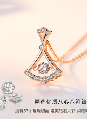 S999纯足银小裙子项链锁骨毛衣链小众轻奢简约生日情人节礼物送女