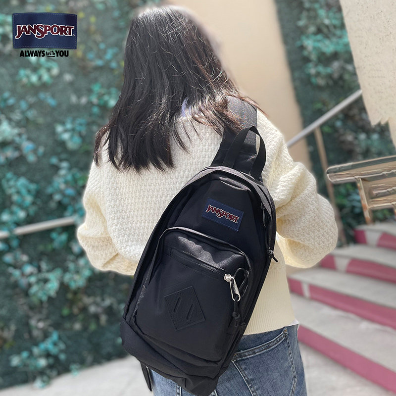 jansport新款骑行滑板胸包斜挎包 jansport男士包袋