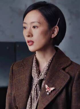 叛逆者朱怡贞同款蝴蝶彩绘胸针