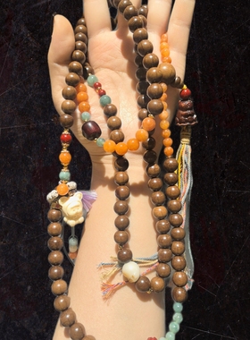 10m六道木配蓝水配朱砂配象牙果配菩提配紫檀等手机斜挎