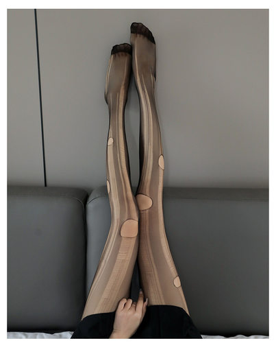 黑色性感丝袜手易撕薄款一次性洛丽塔美腿袜肉色十条装黑丝连裤袜-图0