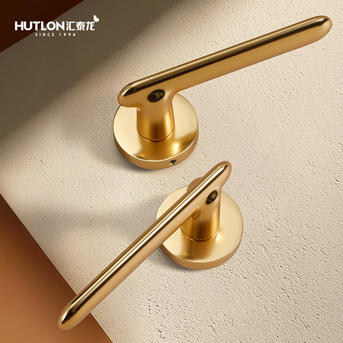 汇泰龙隐形门锁室内卧室单面锁极简静音单边门把手背景墙隐形锁 - 图3