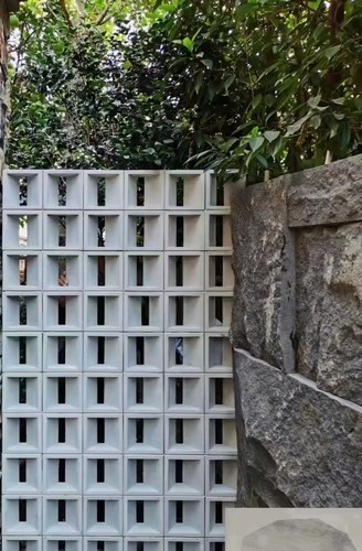 单双面网红水泥空心砖镂空砖立体空心砌块单孔砖多孔砖隔墙隔断砖 - 图1
