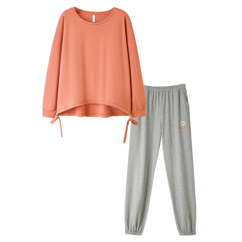 秋款纯棉长袖套装网红爆款情侣睡衣 派邦奴睡衣/家居服套装