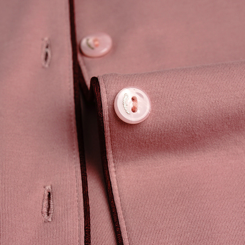 秋纯棉长袖居家新款休闲纯色睡衣 派邦奴睡衣/家居服套装