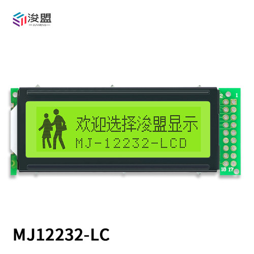 LCD液晶显示屏 12232点阵屏模块 12232LC高清工业屏单色显示屏5v - 图0