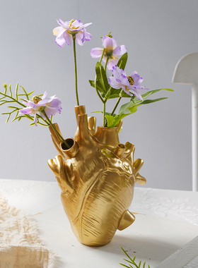 装饰品摆件树脂家居桌面干花盆