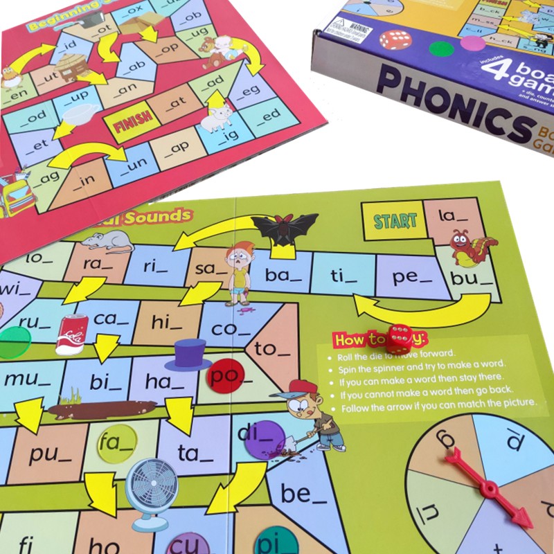 英语自然拼读桌游phonics board games单词拼读游戏英语教具 - 图2