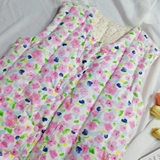 Хлопковый утепленный зимний жилет, 25 года, свободный крой, цветочный принт