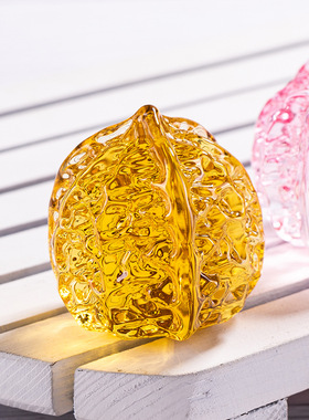 水晶核桃摆件琉璃小手把件古玩核桃手指锻炼球按摩手球玩具