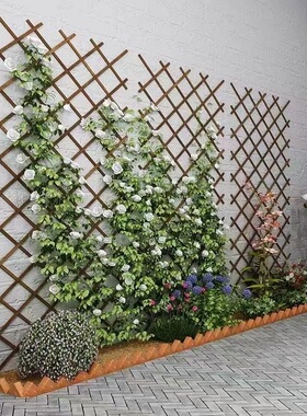 花墙架网格花爬架花架爬藤网壁挂式墙上伸缩围栏阳台庭院装饰挂墙