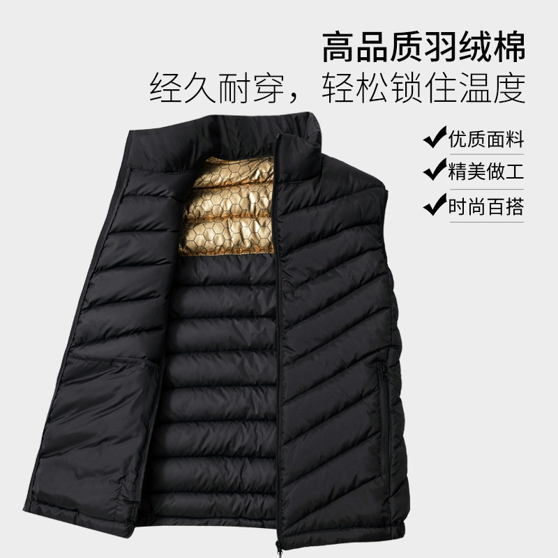 男马甲新款秋冬加厚马夹休闲大码坎肩羽绒棉百搭外穿棉背心男外套,淘宝优惠券,粉丝福利购,淘宝优惠卷