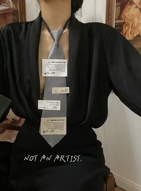 服饰水洗标签时髦领带