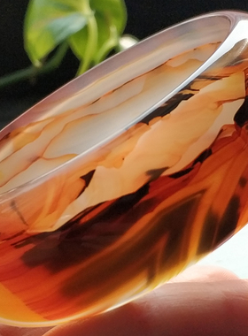 天然巴西古典风层次分明玛瑙手镯