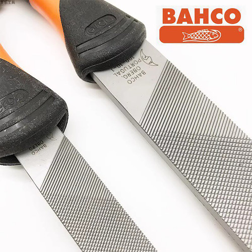 BAHCO百固鱼牌4寸扁锉刀矬子平板挫钢锉刀金属打磨工具比赛专用 - 图1