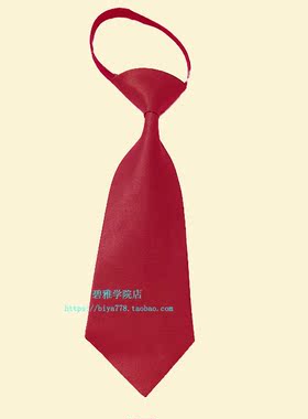 日系校服拉链休闲风短款演出领带