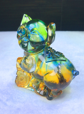 琉璃十二生肖全套招财猪生肖猪摆件工艺品高档家居装饰品生日礼物