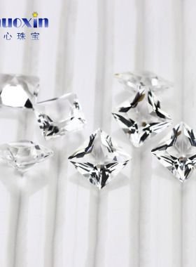 天然白水晶多形状组合 透明色白色水晶珠宝镶嵌半宝石裸石