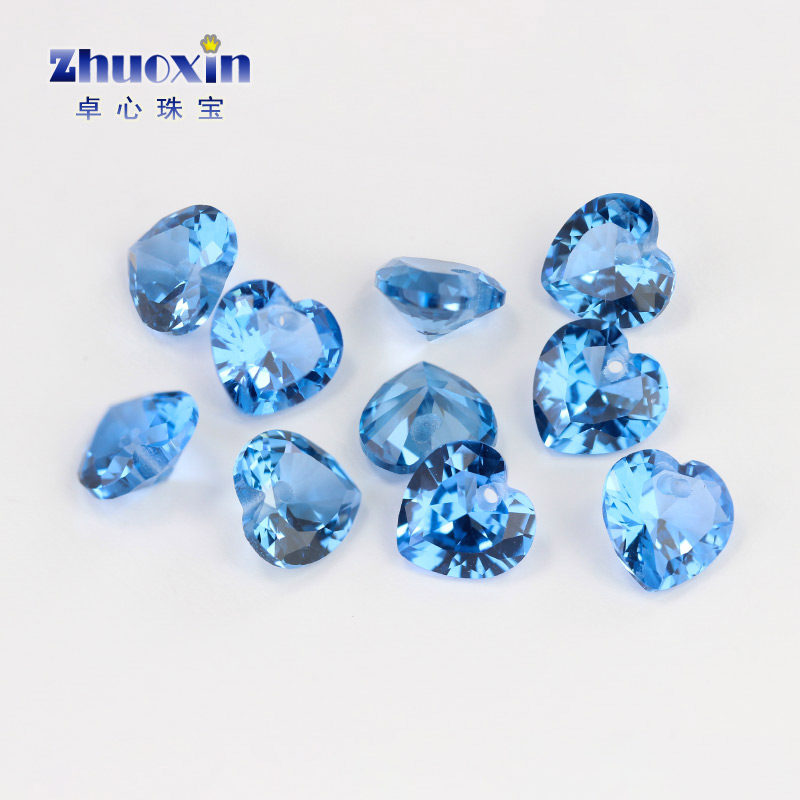 心形合成尖晶石戒面多色组合 蓝绿色尖底裸石可蜡镶耐高温镶嵌钻,淘宝优惠券,粉丝福利购,淘宝优惠卷