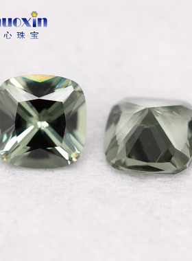 肥正方尖晶彩色组合 垫型枕型尖底刻面裸石合成尖晶石可蜡镶主石