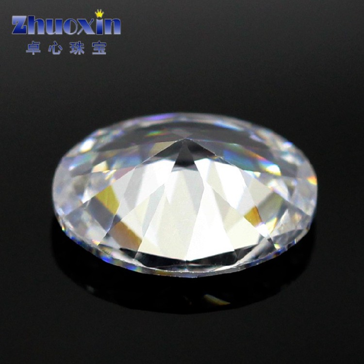 蛋形白色锆石裸石戒面 椭圆形合成立方氧化锆旦形CZ仿钻饰品主石,淘宝优惠券,粉丝福利购,淘宝优惠卷