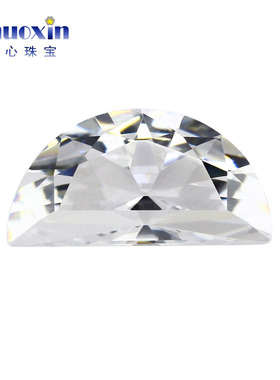diy白色半月形钻石镶嵌水晶散珠