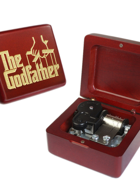 教父木质音乐盒Godfather纪念品
