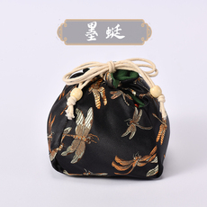 Грелка 【忆旧】汤婆子布套纯手工中国风工艺纯棉麻布套包布宫廷风原创